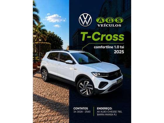 VOLKSWAGEN T-CROSS 1.0 200 TSI TOTAL FLEX COMFORTLINE AUTOMÁTICO VOLKSWAGEN T-CROSS 1.0 200 TSI TOTAL FLEX COMFORTLINE AUTOMÁTICO